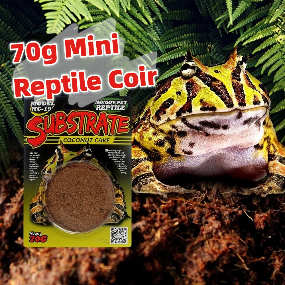 70g Reptile Coconut Soil Simulate Natural Environment Reptile Observation Box Base Bedding Material Coconut Shell Fiber Soil