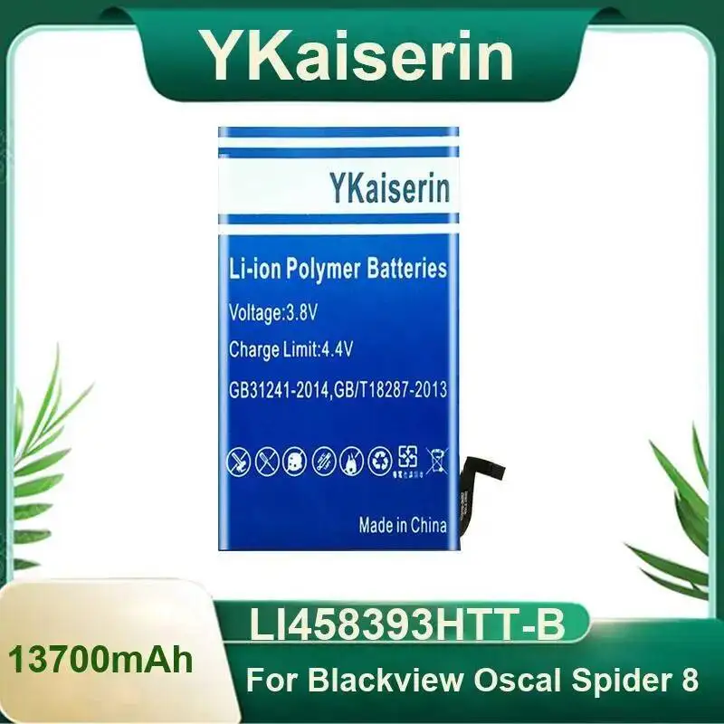 

Аккумулятор мобильного телефона LI458393HTT-B, прочный для Blackview Oscal Spider 8, хорошая низкотемпературная производительность, 13700 мАч