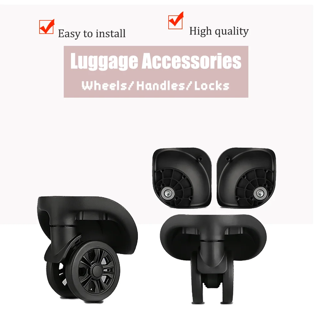Heavy-Duty Rubber W213 Luggage Spinner Wheels – Ideal for Rough Terrains