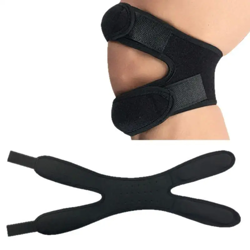 Double Patellar Knee Strap Support for Pain Relief Adjustable Brace for Running Cycling Outdoor