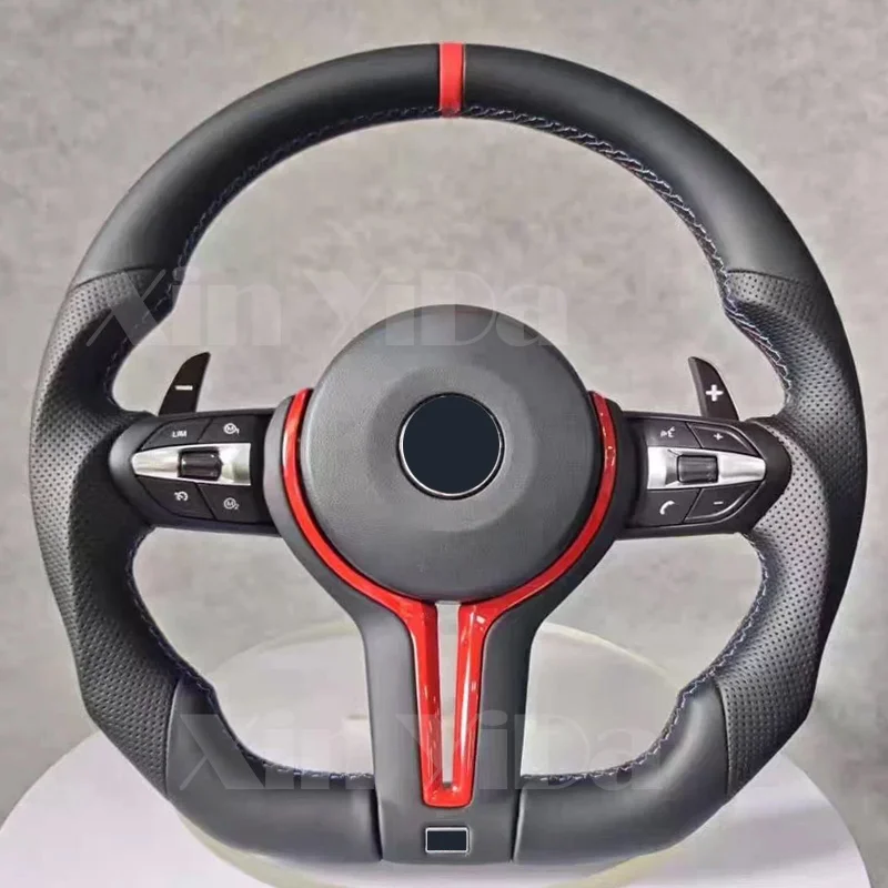 Спортивное рулевое колесо сине-красного цвета M для BMW F01 F06 F10 F11 F12 F20 F21 F22 F25 F26 F30 F31 F32 F33 F34 F36 M3 F80 M4 F82 M5 F90