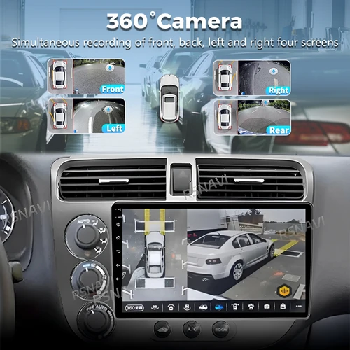 Imagen 2 del producto Android 15 Carplay Auto Radio reproductor Multimedia para Honda Civic 7 2000-2006 navegación Autoradio GPS estéreo 2din unidad principal