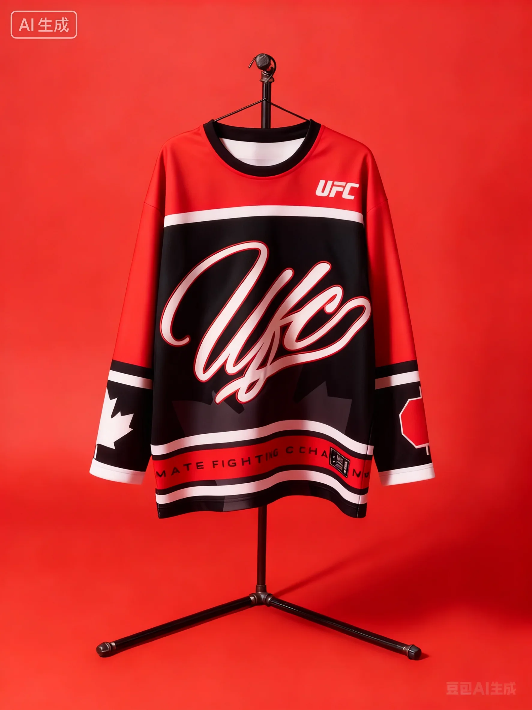 

Men's Oversized O-Neck Long-Sleeved T-Shirt UFC MMA Boxing Extreme Sports Training Top for Autumn/Winter