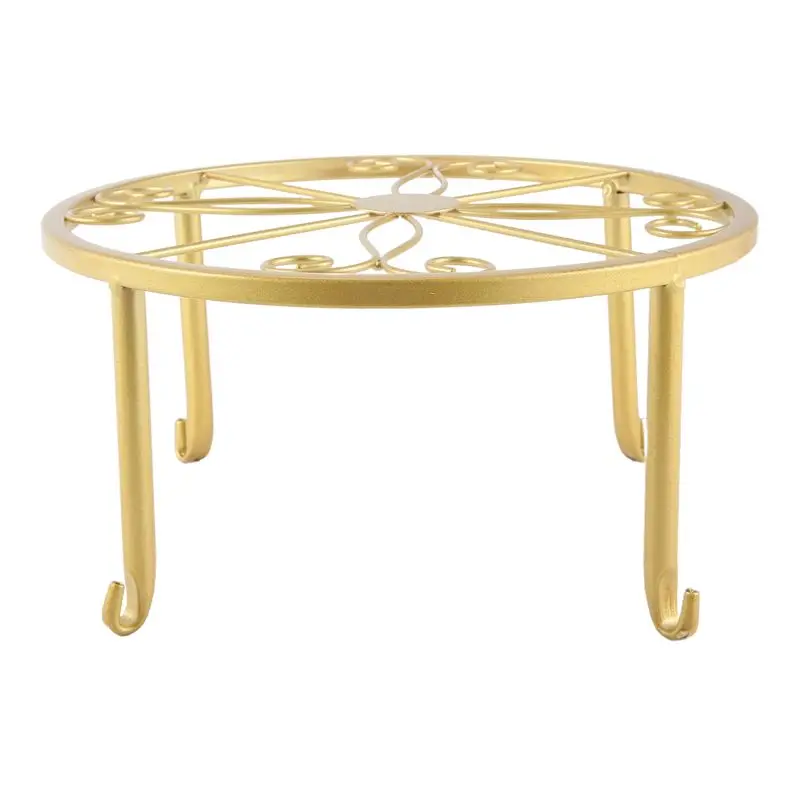 B50C Floor Iron Pot Plant Stand Flower Shelf Holder Garden Shelves Garden Plant Balcony Round Rack Home Decor image 6