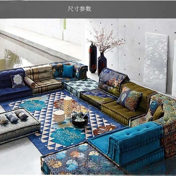Color arabic fabric sofa splicing personalized size apartment lazy leisure combination