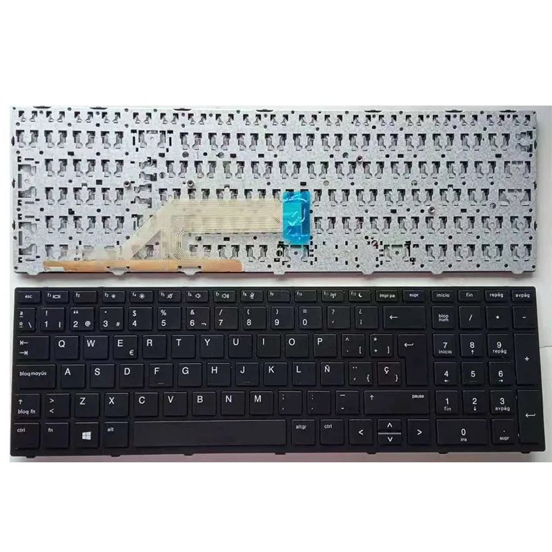 Spanish SP Language Layout Keyboard For HP PROBOOK 450 G5 455 G5 470 G5 650 G4 G5 HSN-Q07C Black Color
