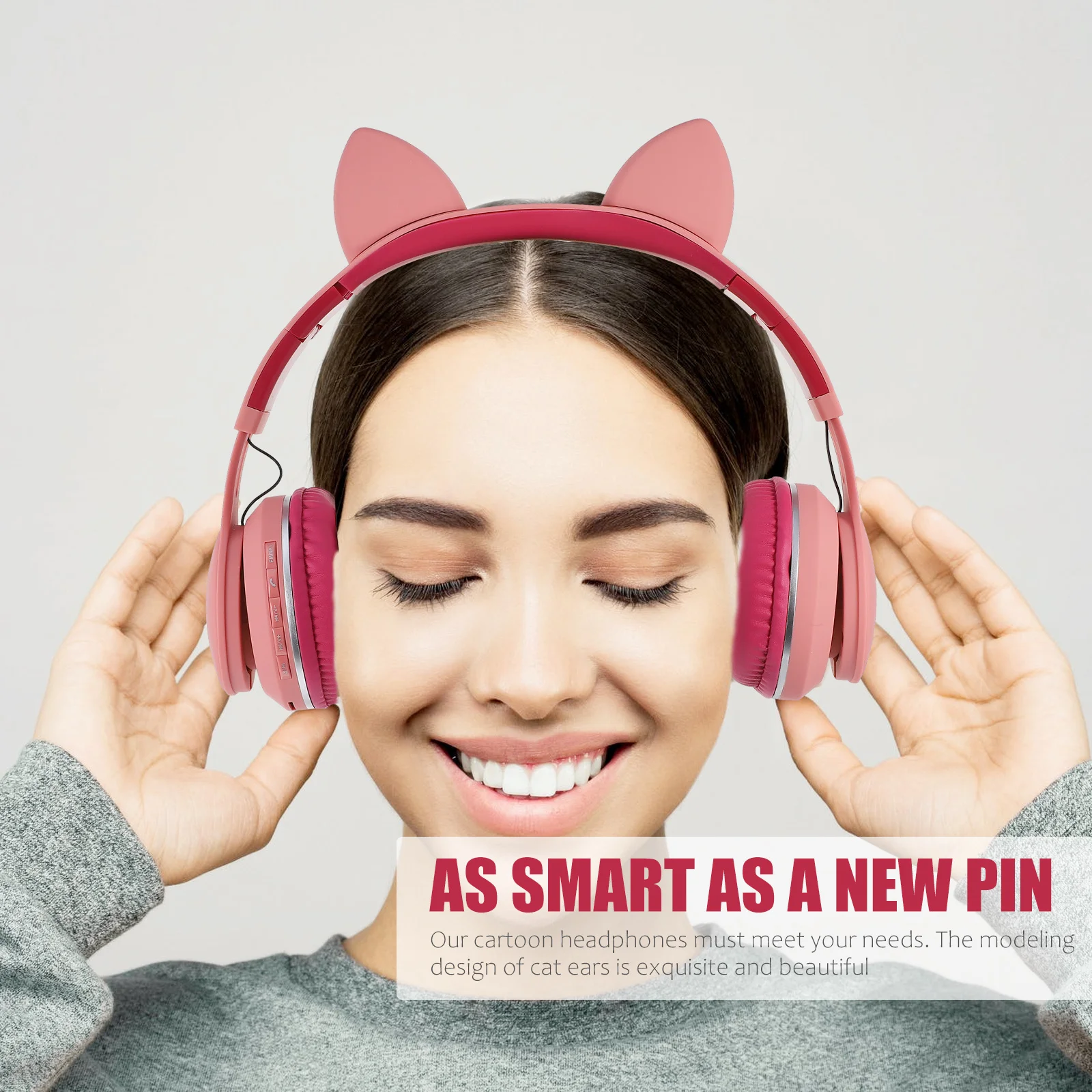 

Cat Ear Headphone Premium Glowing Wireless Headset For Adults Adjustable Comfortable Led Earmuffs Flashing Light