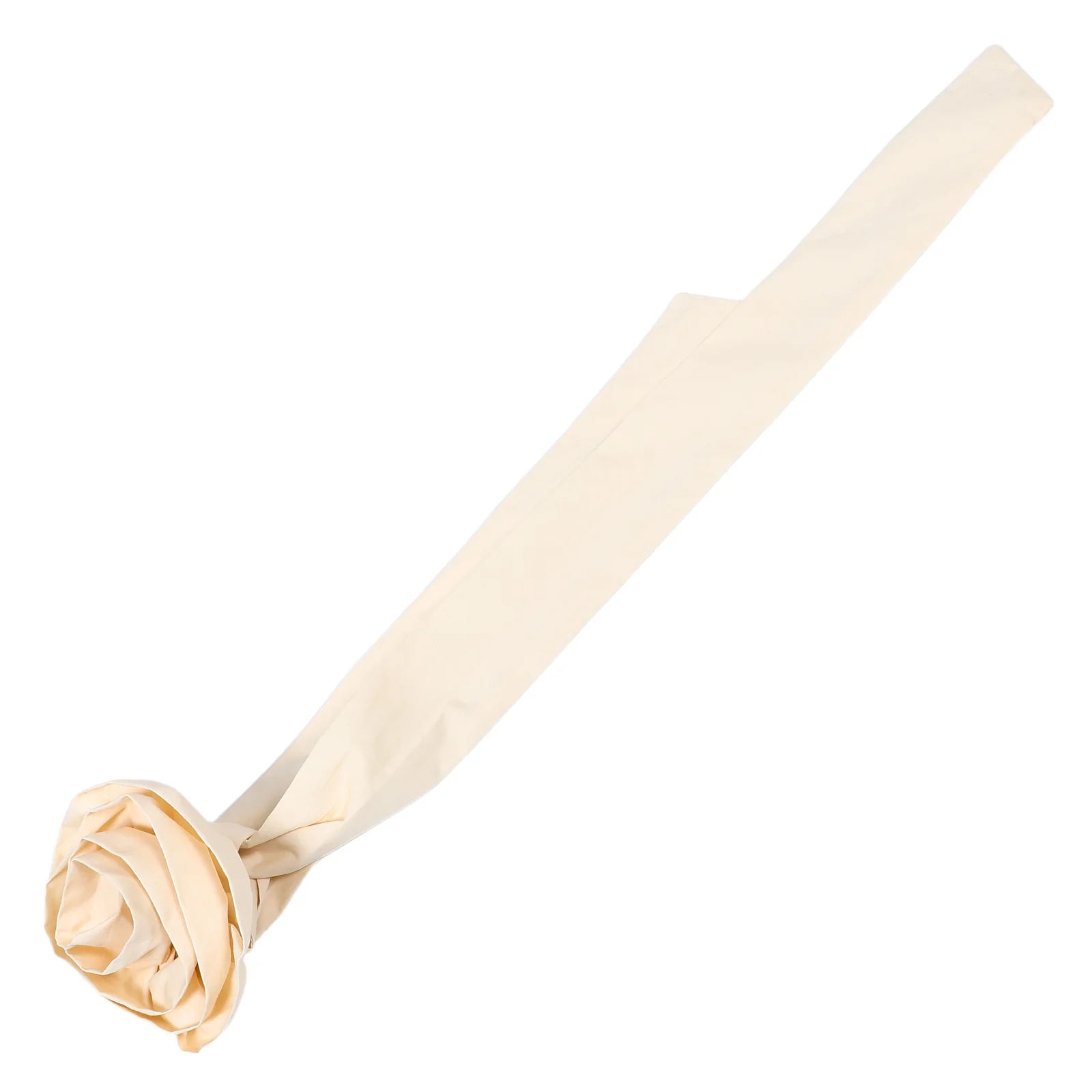 

Large Flower Floral Ribbon Hair Tie Lightweight Neutral Color Elegant Decorative Hair Accessories for Girls Wedding Party