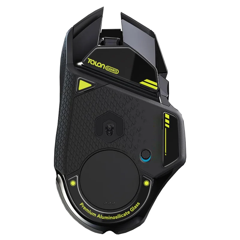 قدم ماوس زجاجي من TALONGAMES متوافق مع ماوس لاسلكي من Logitech G502 مخصص زلاجات زجاجية بحافة منحنية مستديرة مخصصة