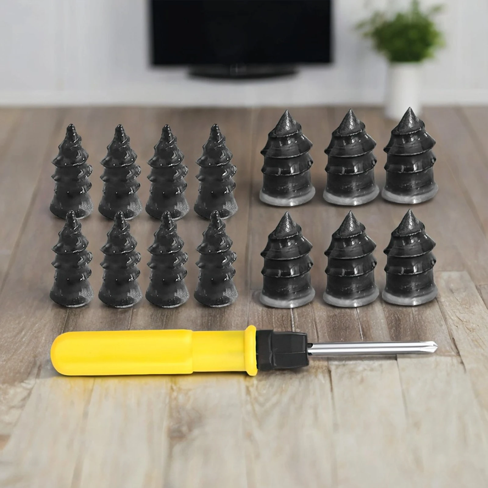 

Vacuum Tire Repair Rubber Pegs Scooter Bicycle Puncture Fixing Tool Kit with Rubber Nails for Flat Tire Emergency Repair