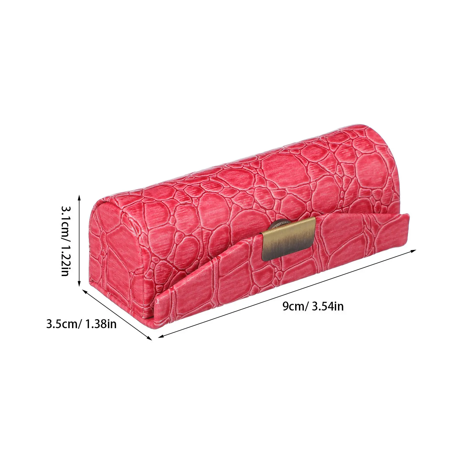 PU Lipstick Case Small Lipstick Holder Decorative Storage Box Travel Makeup Organizer for Purse Lip Balm Lip Balm Holder Pouch
