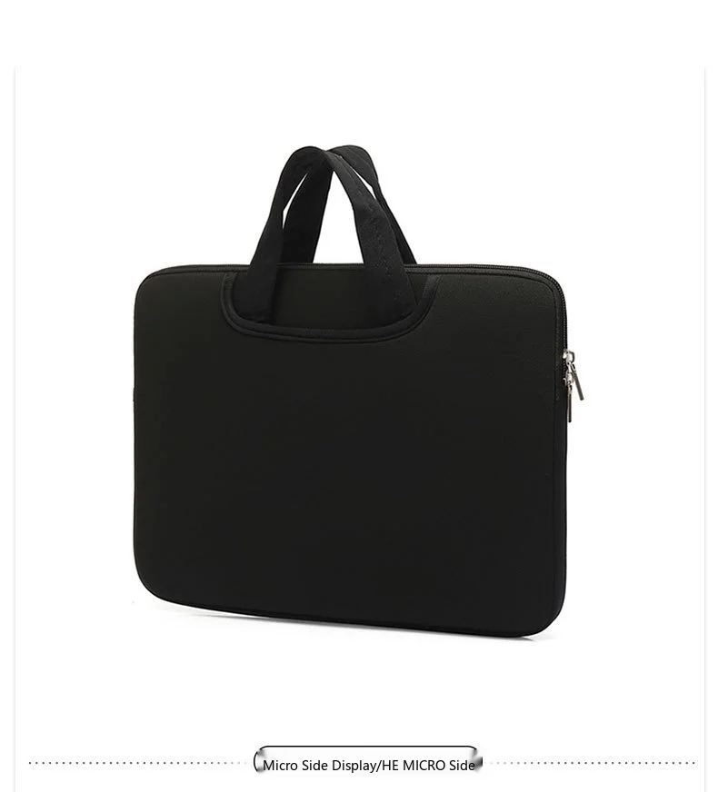 Baumwoll-Laptop-Tragetasche 11-17 Zoll Handtasche Tragetasche für Notebook Tablet Reise – Detail 8