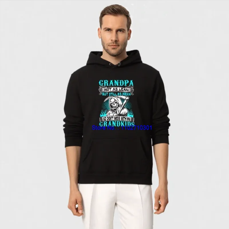 

Дедушка Леан, все еще мне, не беспорядок с дедушками, забавные графические толстовки с капюшоном, толстый свитер, толстовка, мужской зимний свитер