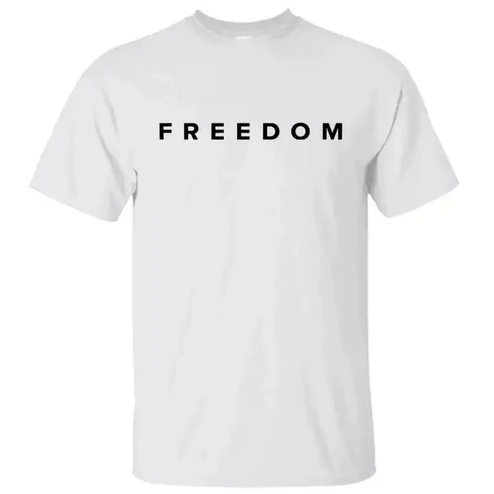 Freedom A True American Patriot Lengends Never Die Memorial T-Shirt, Shot Dead at Utah College Event Tee, Graphic Design Unisex Cotton T-shirt for Men for Women Menswear Womenswear graphic tees Novelty Graphic T Shirt funny tshirt Undershirts Tees Casual