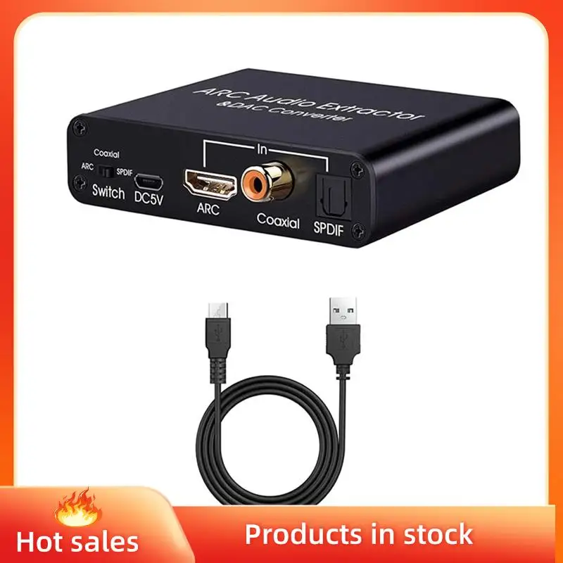 192 Khz ARC Audio Extractor DAC Digitale Toanaloge Audio Converter ARC Tooptical/SPDIF Coaxiale Stereo L/R 3.5mm