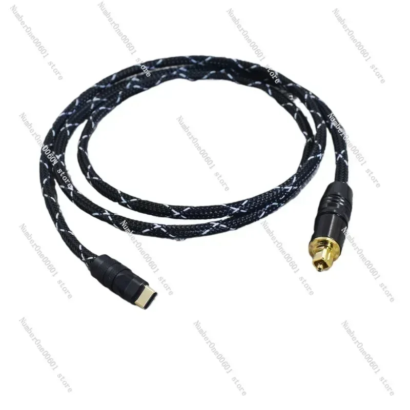 كابل USB إلى الألياف الضوئية Lightning إلى منفذ مربع مناسب لهاتف Huawei Oppo Android Vivo Phone Type-C إلى كابل الصوت الألياف #2