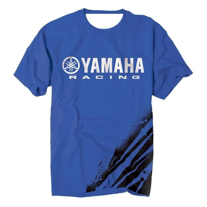 Summer Hot Selling Yamaha Blue Trendy Short Sleeved Men and Women Fashionable Casual Motorcycle Riding Sportswear for 2026