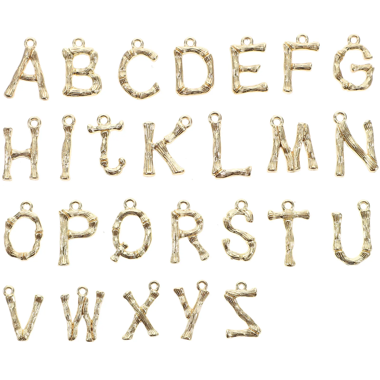 

26pcs Alphabet Charms Letter Pendants DIY Jewelry Making Supplies Metal Necklace Bracelet Alloy Crafts Gifts Accessories