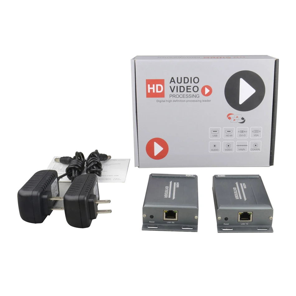 Удлинитель HDMI CHV891, 120 м, по IP, TCP UTP CAT5e STP RJ45 LAN, 1080P