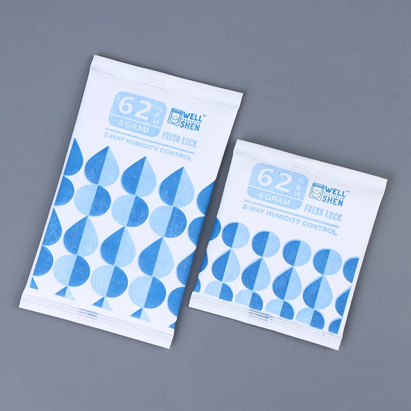 Pacchetti idratazione ottimale 4g / 8g, 62% RH per conservare e polimerizzazione di boccioli di fiori e erbe, bilanciatore dell'umidità