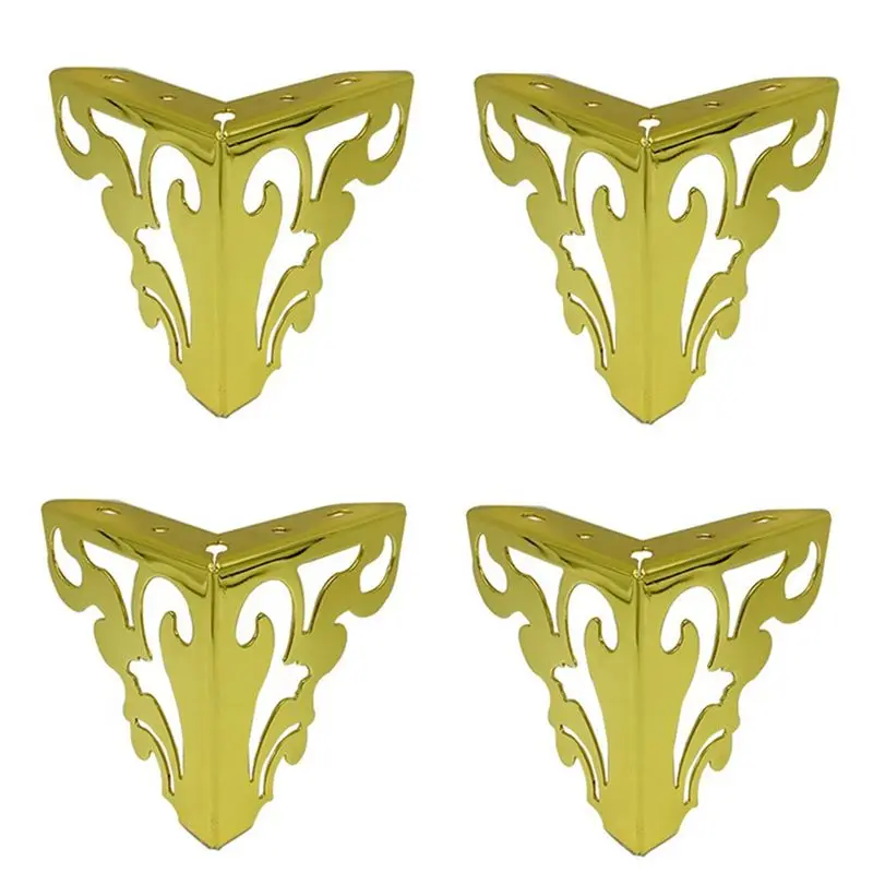 

AEE8-4 шт./компл. металлические ножки для мебели, полые ножки для дивана, стула, стола, шкафа, кровати, аксессуары «сделай сам», ажурные мебельные ножки