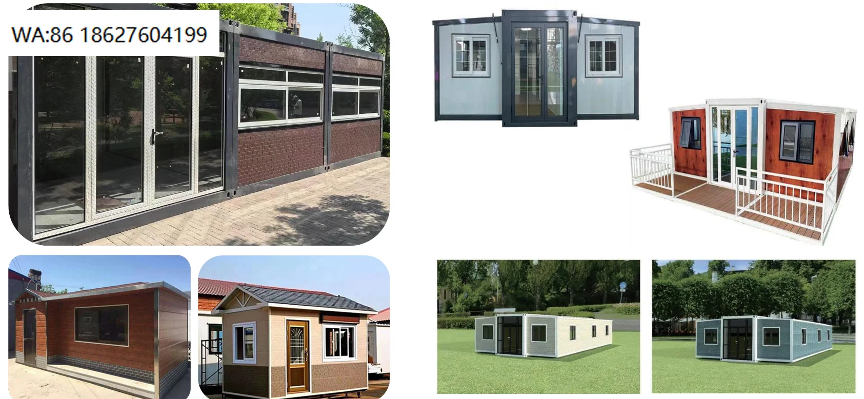 Container House Made Sandwich Panel for Tiny House Solar Panel Wind Generation Off-Grid Mobile Prefab Living Villa Expandable