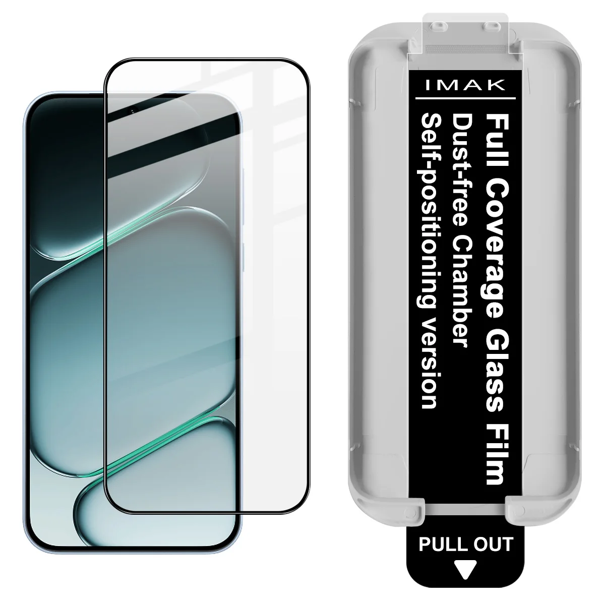Tempered Glass for OnePlus Nord CE6 5G IMAK Pro+ Dust-free Chamber Locator Film Support Fingerprint
