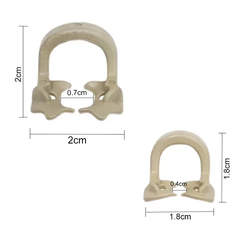4pcs/Box Dental Rubber Dam Clamps Barrier Clips Resin Clip Autoclavable 134°C Large/ Small Dentist Material Dental Lab Tools