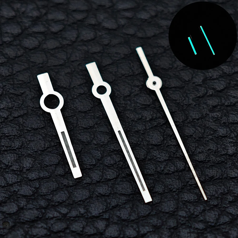 

new watch hands green luminous/no luminous needle silver/gold watch pointer accessories fits for NH35/M8285 movement Parts