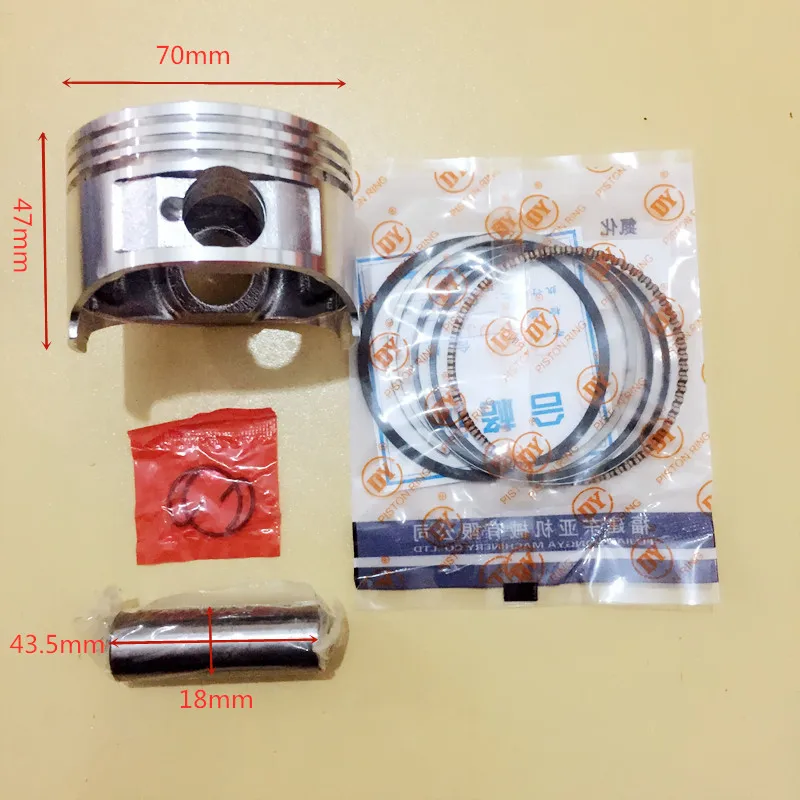 

70mm Piston Rings Circlip Kit For HONDA GX220 Chinese 170F about 7HP Gasoline Engine Motor Generator Water Pump