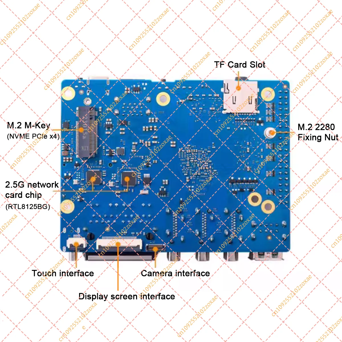LF 32GB RAM Single Board Computer RK3588 Dev Board PCIe M.2 NVMe SSD WiFi BT 5.0 Gigabit Ethernet AI Linux Mini PC view 5
