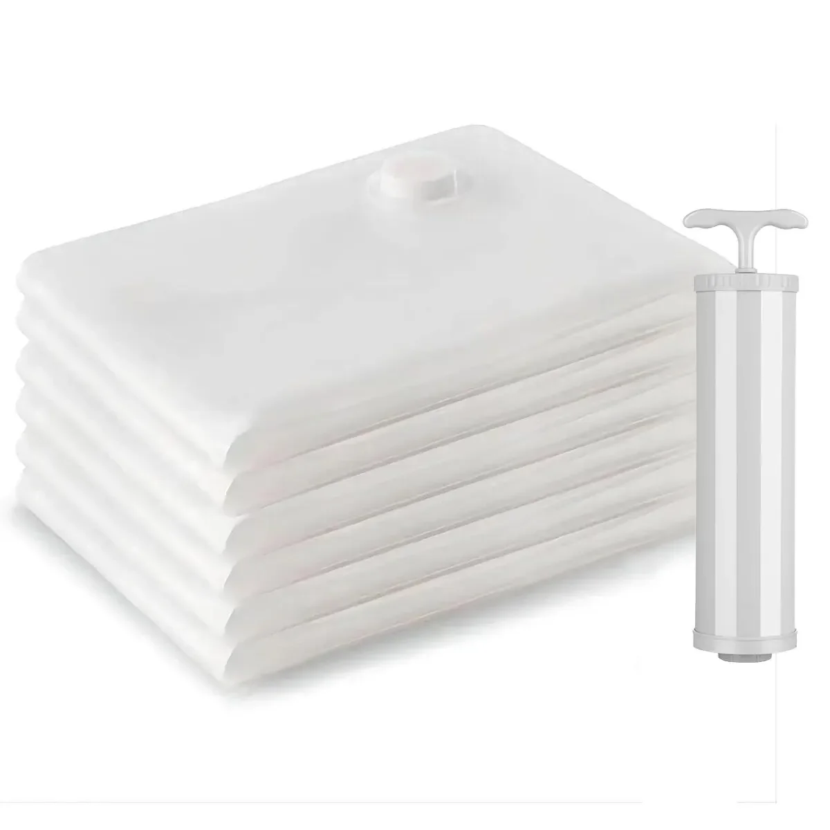 Vakuum-Aufbewahrungsbeutel-Set mit Pumpe, versiegelt, für Kleidung, Bettdecken, Decken, Bettwäsche, Heim-Organizer