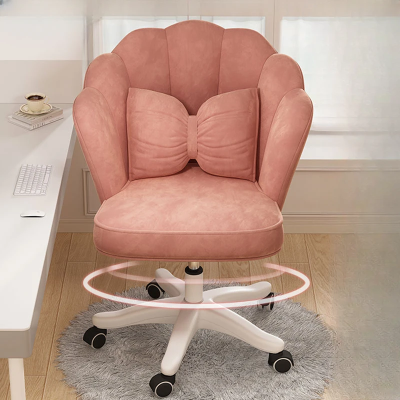 Extender Rotating Chair Normal Leg Girls Living Room Gaming Chairs Lazy Study Nordic High Chaises De Bureau Office Furniture