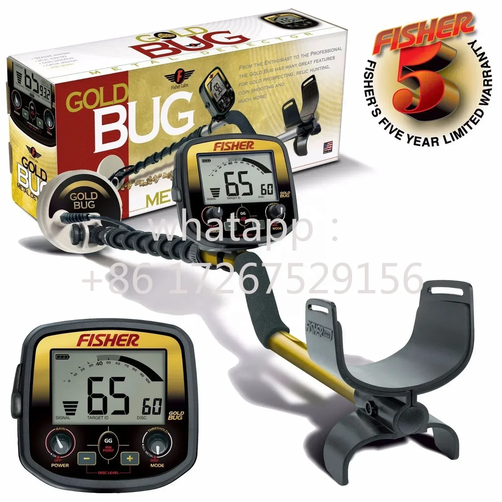 Detector de metais subterrâneo BUG Pro Gold Bug