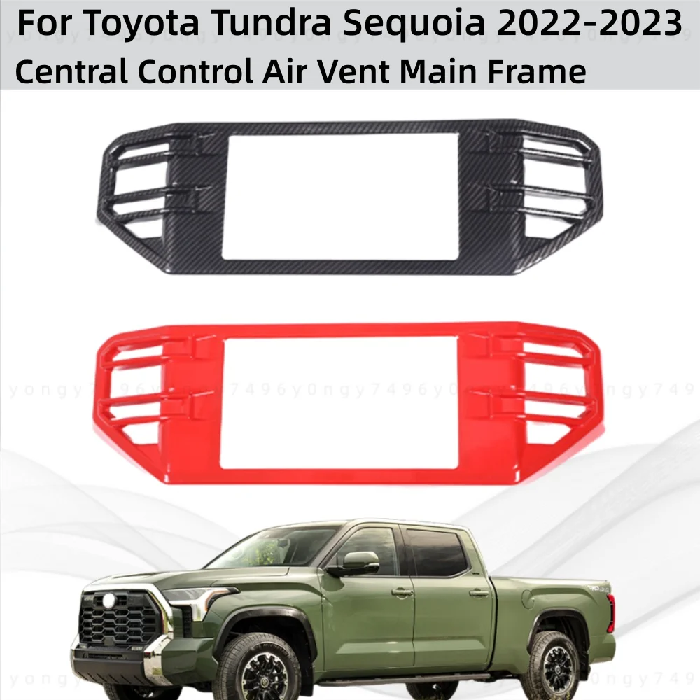 

Car Upgrade Stickers Central Control Air Vent Main Frame For Toyota Tundra Sequoia 2022-2023 Modification Decoration Accessories
