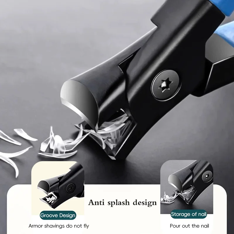 Stainless Steel Nail Clipper Is Suitable for Thick Nails, Wide Pliers for Nails, and a Durable Trimming Tool with a Large Openin