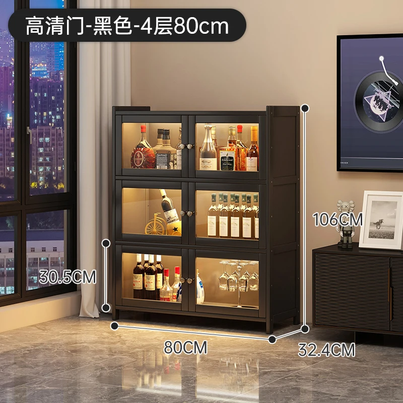 درج خزانة خزائن جانبية خزانة بار صغيرة غرفة المعيشة الفاخرة متجر مكافحة الأثاث الخشبي عرض المشروبات قبو النبيذ الكافا
