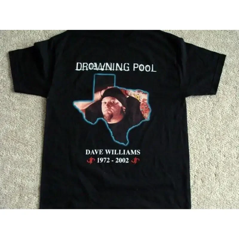 Drowning Pool Dave Williams 1972 2002 T Shirt Black All Size