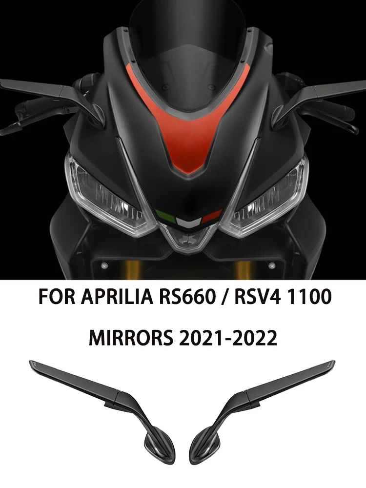 

For Aprilia RS660 Sport Wing Mirrors kit Motorcycle Wing Mirrors RSV4 1100 Adjustable Invisible Motorcycle Mirrors