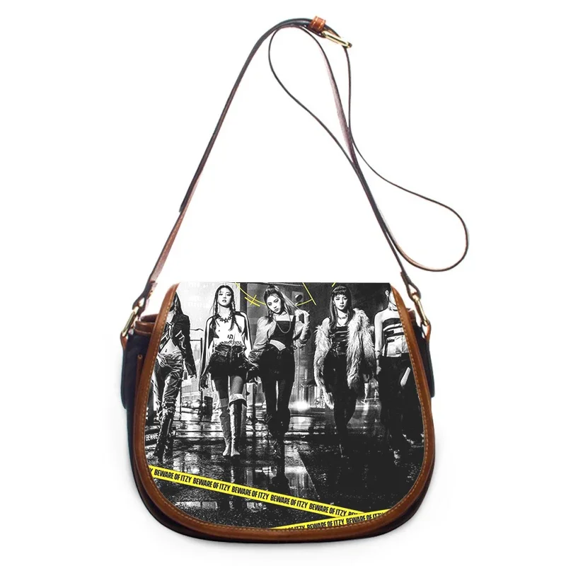 KPOP ITZY print new fashion Women Crossbody Bag Luxury Handbags Women Bags Zipper Shoulder Bag women shoulder bag