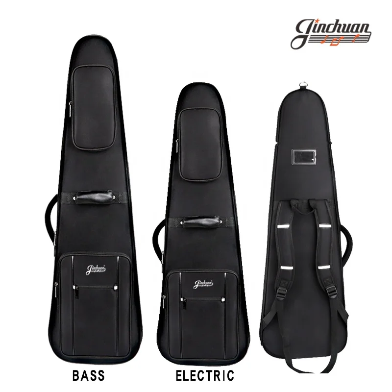 Wholesale Oxford Material Portable Musical Instrument Performance Case for Acoustic and Electric Guitar