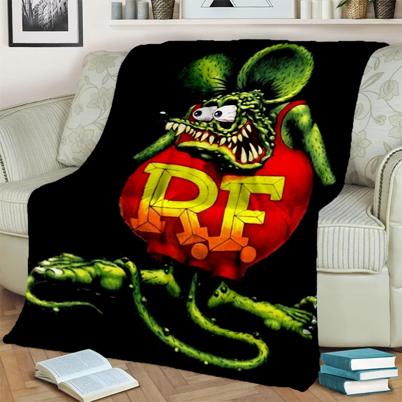 Divertente ratto Fink Cartoon Movie coperta, coperta morbida per la casa camera da letto divano Picnic viaggio ufficio resto copertura coperta