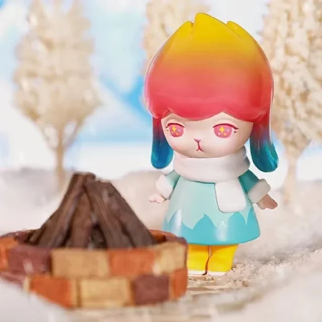 

POP MART Bunny, зимняя серия, слепая коробка, сумка для догадок, украшение для рабочего стола, милая модель, подарок для девочек, слепая сумка, игрушки