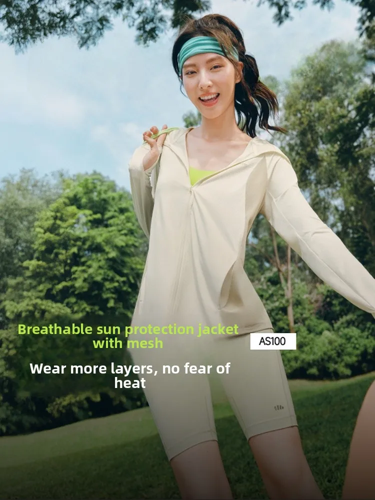 

Banana Le Women's Outdoor Ice Silk Sun Protection Clothing Breathable UV Protection Light Weight Spring Summer Autumn Jaet