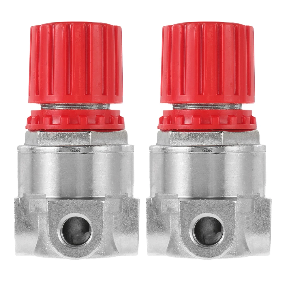 

2pcs Compressor Pressure Regulator Valve 3-Hole 1/4 1/8 Inch Industrial Use Energy Efficient Sturdy Replacement Part Air