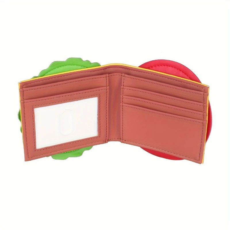 Portefeuille mignon pour femme, portefeuille en forme de hamburger, cheeseburger, cadeau novateur, portefeuille exquis pour fête