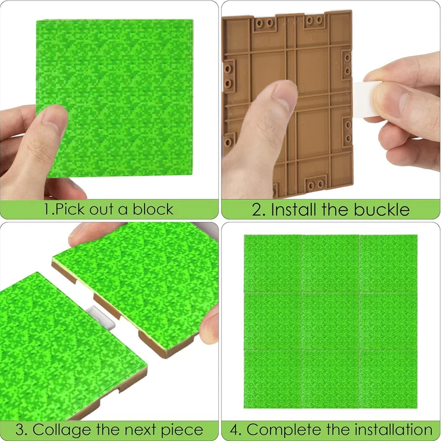 2/4/10 PCS Magnetic Base Plate Variety Baseplates Match DIY Magnetic Building Blocks Toys for Boys and Girls Children Gift