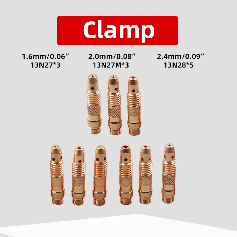 60 قطعة طقم شعلة لحام TIG 040 "~ 1/8" إعداد عدسة الغاز WP-9/20/25