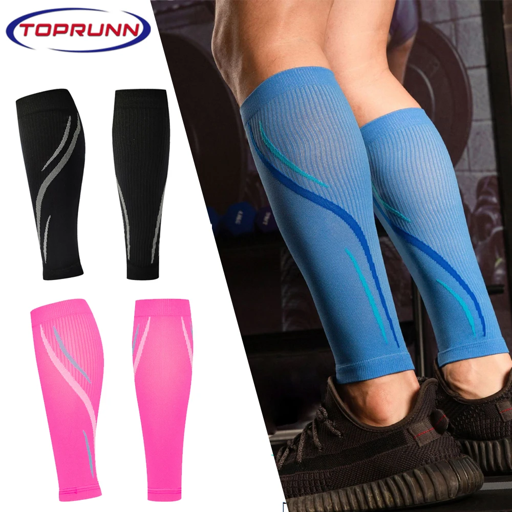 

1Pair Calf Compression Sleeve Men and Women 20-30 mmHg, Shin Splint Compression Sleeve Socks for Varicose Veins Calf Sleeve