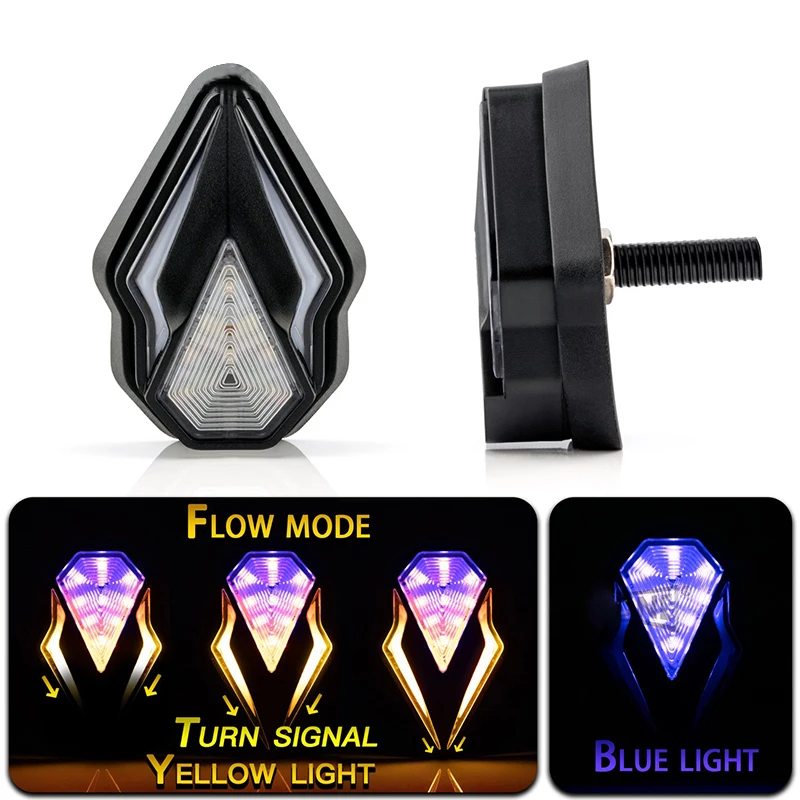 2PC Universal Motorcycle LED Turn Signal Light Flush Mount Blinker Flashing Light Daylight Indicator Lamp Motorcycle Accessories